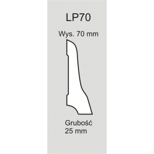 Listwa przypodlogowa dąb LP70 surowa