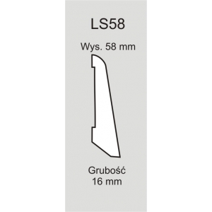 Listwa buk LS58 surowa