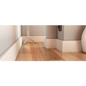 Listwa przypodłogowa biała MDF TAVA 150 WR MDF WILGOCIOODPORNY (150x18)