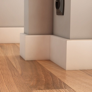 Listwa przypodłogowa biała MDF TAVA 150 WR MDF WILGOCIOODPORNY (150x18)