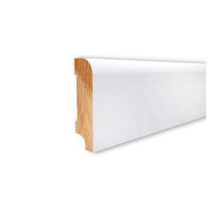 Matowe wykończenie drewnianej listwy BERYL 60 RAL 9003
