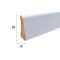 Profil drewnianej listwy przypodłogowej LS58 58x16 mm