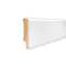 Biała listwa przypodłogowa drewniana LAPIS 80 – 80 × 16 mm