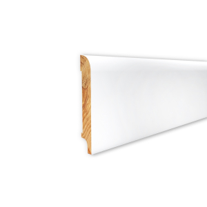 Biała lakierowana listwa przypodłogowa OPAL 100 RAL 9003